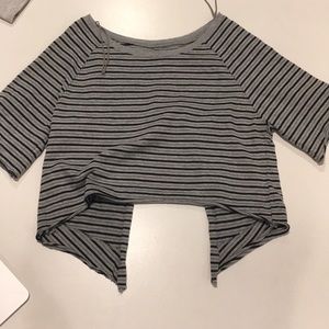 Free people open backed crop top